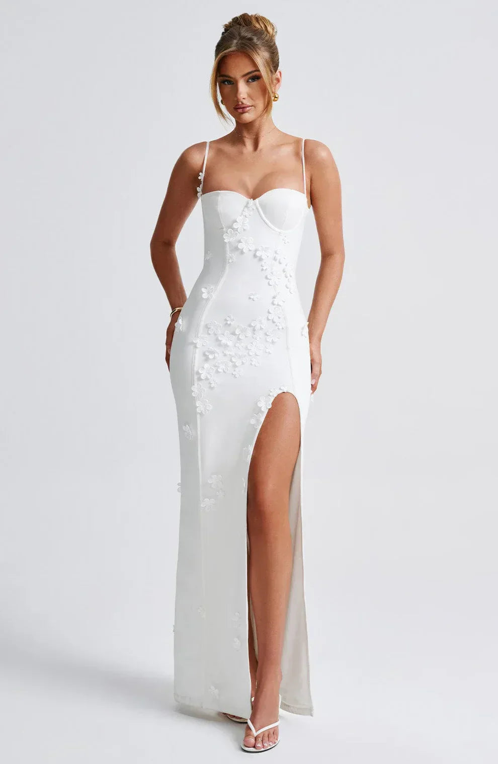 "Melina" Maxikleid mit Blumen