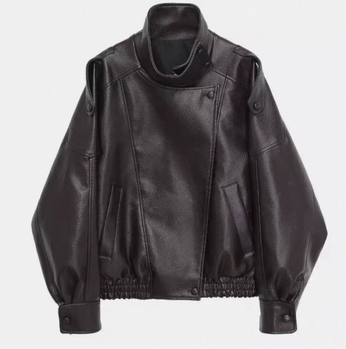 "Coco" Oversize Lederjacke