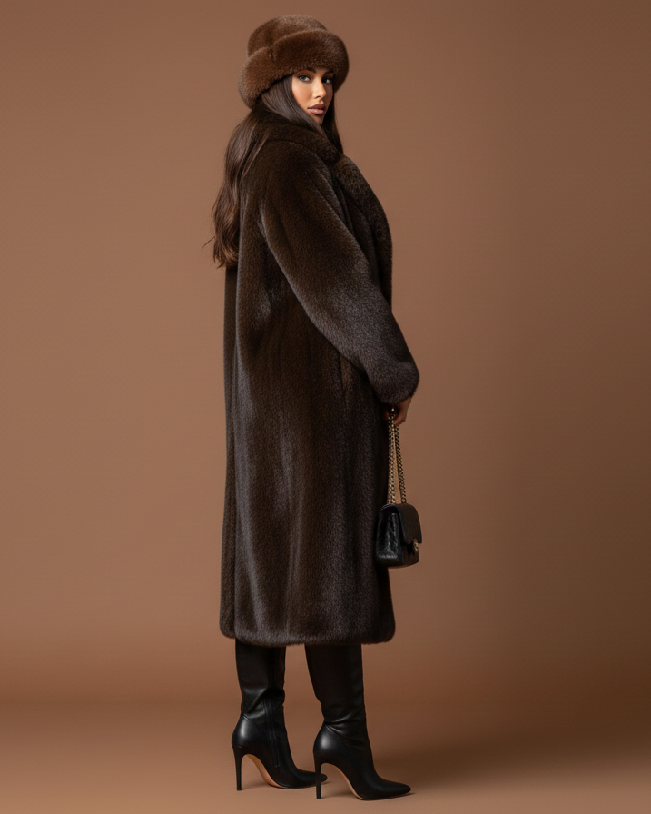 "Nelly" Langer Fellmantel